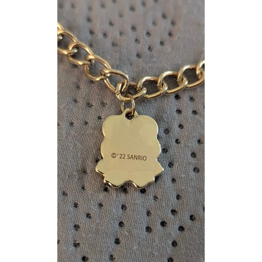 Sanrio 2022 Keroppi Frog Mushroom & Strawberry Charms Chain Necklace